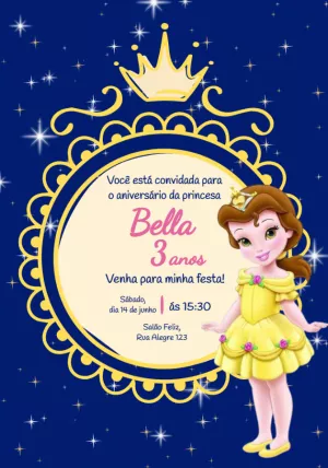 Invitación de cumpleaños Princesas – Estático – Alice Capistrano Roussenq