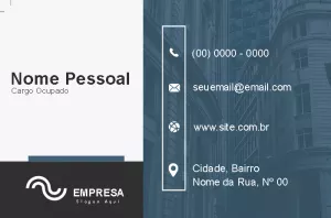 Cartão de Visita Corporativo com Design Abstrato para Editar