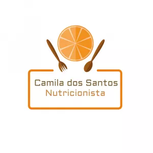 Logo Editável para Nutricionista com Fruta para Personalizar