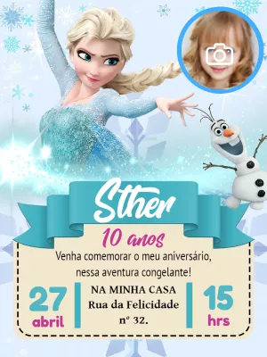 Frozen Birthday Invitation – Static – Pedro Henrique
