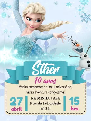Frozen Birthday Invitation – Static – Pedro Henrique