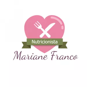 Logo Nutricionista com Coração e Talheres para Editar Online