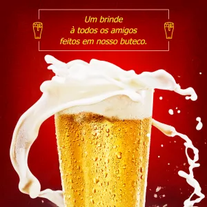 Post Editável de Cerveja para Bar e Happy Hour Online