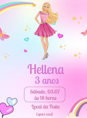 Invito di compleanno Principesse – Statico – Decore Arte