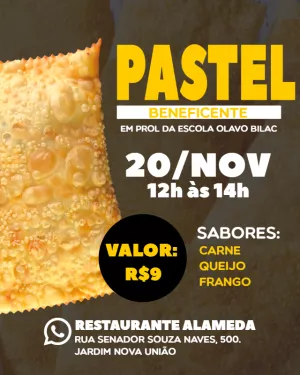 Flyer de Pastel Beneficente para Editar Online