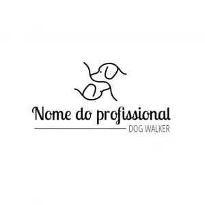 Logo Pet Sitter com Cachorro Minimalista para Editar Online