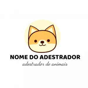 Logo Adestrador de Pet com Cachorro para Editar Online