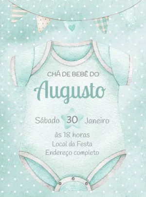 Invito baby shower – Statico – Decore Arte