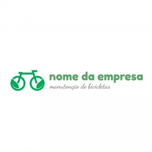 Logo Editável de Bicicleta Ecológica para Criar Online