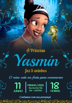 Invitación de cumpleaños Princesas – Estático – Jotta