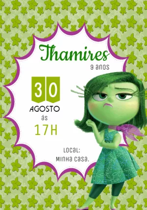Convite Aniversário Divertidamente Nojinho para Editar Online