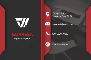 Cartão de Visita Abstrato e Moderno para Editar Online