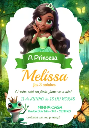 Invitación de cumpleaños Princesas – Estático – Jotta