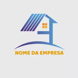 Logo Imobiliária com Casa Moderna para Editar Online
