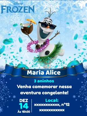 Frozen Birthday Invitation – Static – Pedro Henrique