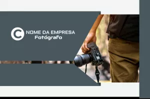 Cartão de Visita Fotógrafo Moderno para Editar Online