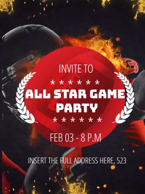 Soccer Birthday Invitation – Static – Wolf Designer
