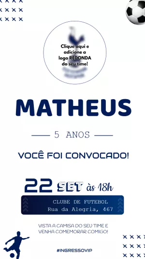 Soccer Birthday Invitation – Static – Felicity Artes