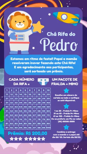 Baby Shower Raffle – Static – Pedro Henrique
