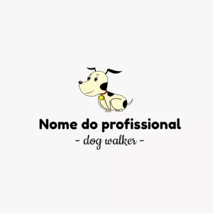 Logo Pet Sitter com Cachorro Fofo para Editar Online