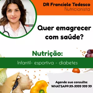 Modelo de Post para Nutricionista com Foto para Editar