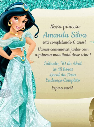 Invito di compleanno Principesse – Statico – Decore Arte