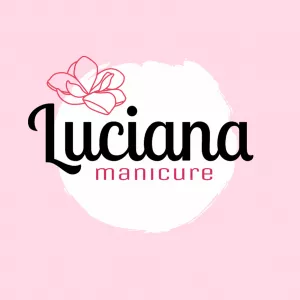 Logo Manicure com Flor Delicada para Editar Online