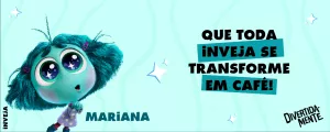 Arte para Caneca Divertida Mente 2 Inveja para Editar Online