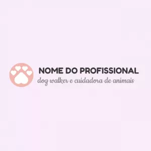 Logo Editável para Pet Sitter e Dog Walker para Editar