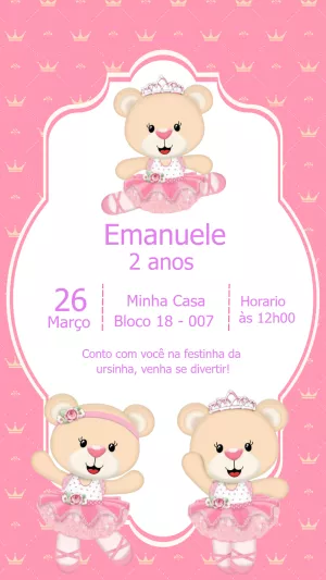 Invitación de cumpleaños Princesas – Estático – Gisele