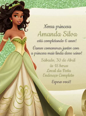 Invito di compleanno Principesse – Statico – Decore Arte