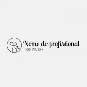 Logo Pet Sitter e Dog Walker Minimalista para Editar Online