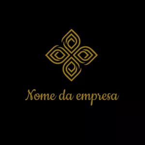 Logo Abstrato Dourado e Elegante para Editar Online