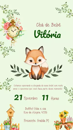 Invito baby shower – Statico – Felicity Artes