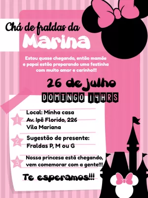 Invito baby shower – Statico – ig: @illustragio