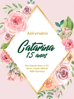 Quinceañera Invitation – Static – Wolf Designer
