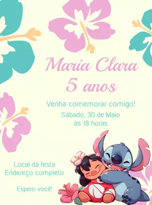 Stitch Birthday Invitation – Static – Jonathan Fiuza