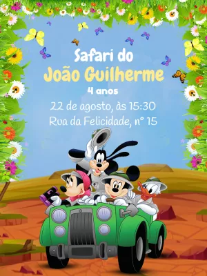 Safari Birthday Invitation – Static – Pedro Henrique