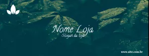 Banner Profissional com Folhagem para Editar Online
