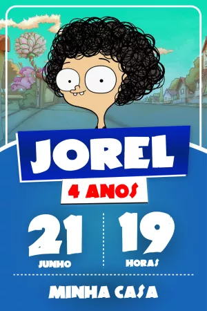 Convite de Aniversário Irmão do Jorel para Editar Online