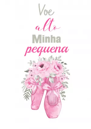 Quadro Decorativo Ballet com Nome para Editar Online