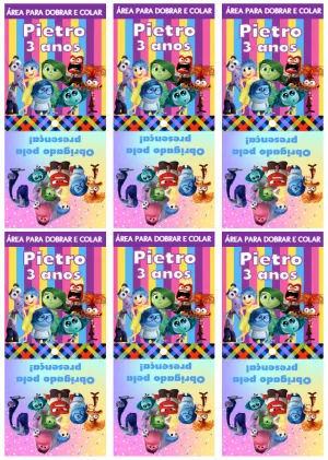 Capa para Pirulito Divertida Mente para Editar Online e Imprimir