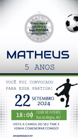Soccer Birthday Invitation – Static – Felicity Artes