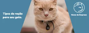 Banner Editável de Pet Shop com Gato para Editar Online