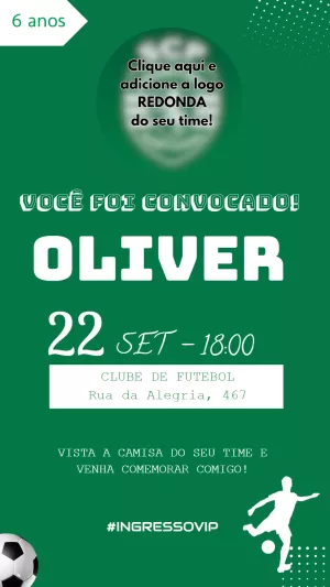 Soccer Birthday Invitation – Static – Felicity Artes