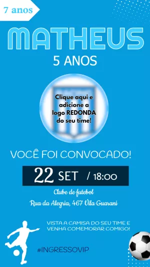 Soccer Birthday Invitation – Static – Felicity Artes