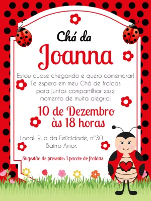 Invito baby shower – Statico – Gley Leobas