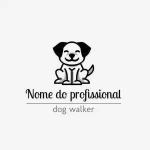 Logo Pet Sitter com Cachorro Fofo para Editar Online