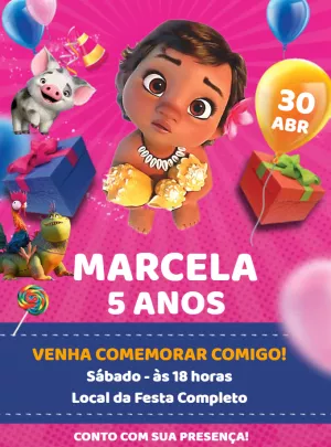 Invito di compleanno Oceania – Statico – Renata Designer