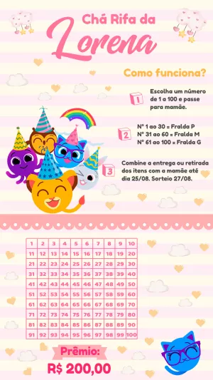 Baby Shower Raffle – Static – Pedro Henrique